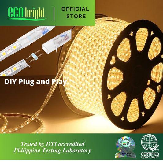 Eco Bright High Quality LED Strip Light Waterproof 220V (Sold Per Meter)