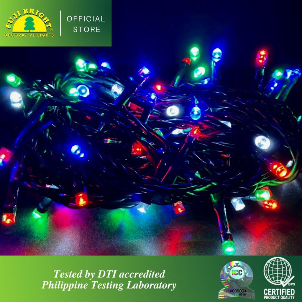 Fuji Bright 100 LED String with 8 Function Christmas Lights & End Connector Christmas Lights