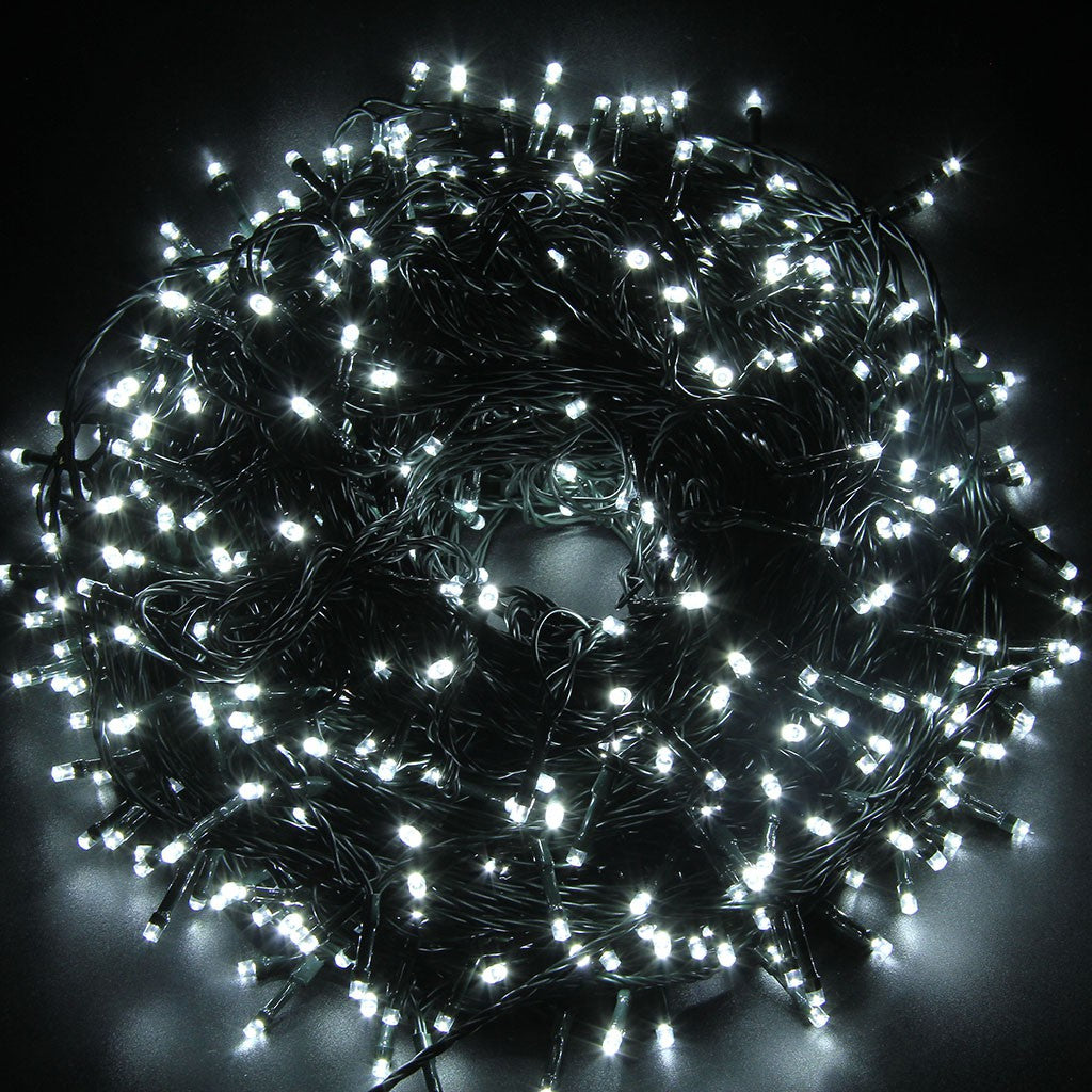 Fuji Bright 500 LED Steady String Christmas Lights with End Connector