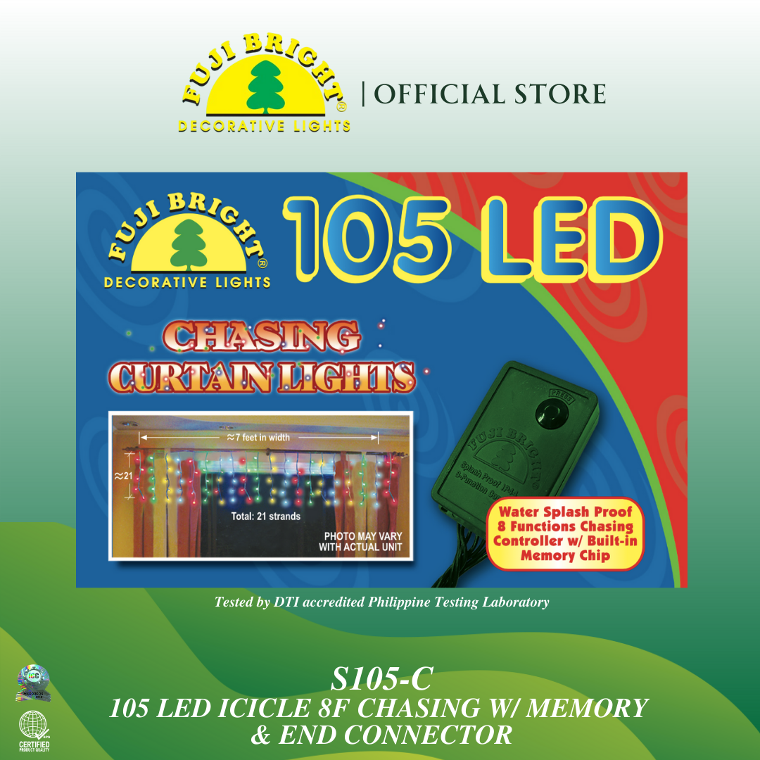 105 LED CURTAIN LIGHT WITH CONTROLLER