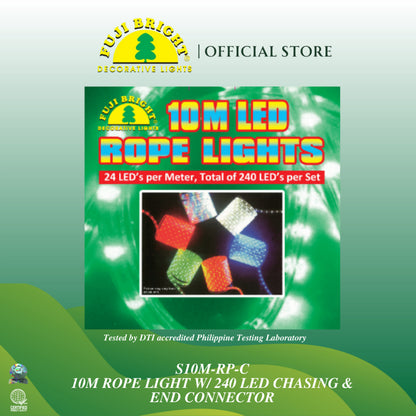 Fuji Bright 10 Meters Blinking / Steady LED Rope Light with End Connector
