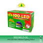 FUJI BRIGHT 100 LED STRING LIGHTS W/ 100% STROBE SLOW-MO CHRISTMAS LIGHTS