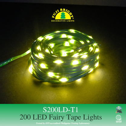 FUJI BRIGHT 200 STEADY LED FAIRY TAPE CHRISTMAS LIGHTS