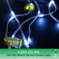 FUJI BRIGHT 200 METEOR CURTAIN LED FAIRY LIGHTS W/ SPEED FUNCTIONS + END CONNECTOR CHRISTMAS LIGHTS