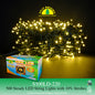 500 LED Fuji Bright Christmas Lights Steady with 50 Strobes and End Connector (Warm White LED)