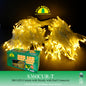 FUJI BRIGHT 360 LED STEADY CURTAIN LIGHTS W/ END CONNECTOR CHRISTMAS LIGHTS