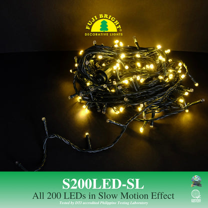Fuji Bright All 200 LEDs in Slow Motion Effect Christmas Lights