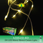FUJI BRIGHT 200 METEOR CURTAIN LED FAIRY LIGHTS W/ SPEED FUNCTIONS + END CONNECTOR CHRISTMAS LIGHTS