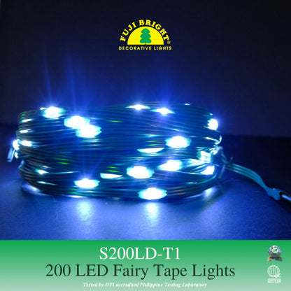 FUJI BRIGHT 200 STEADY LED FAIRY TAPE CHRISTMAS LIGHTS