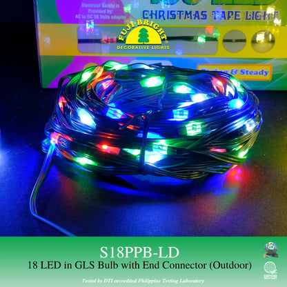 FUJI BRIGHT 100 LED STEADY FAIRY TAPE CHRISTMAS LIGHTS