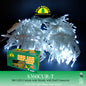 FUJI BRIGHT 360 LED STEADY CURTAIN LIGHTS W/ END CONNECTOR CHRISTMAS LIGHTS