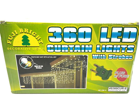 360 LED 10% Strobe LED Curtain Christmas Lights