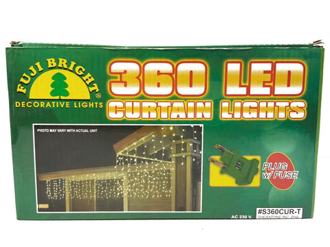 360 LED Steady LED Curtain Christmas Lights