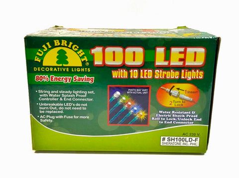 100 LED 10% LED Strobe Christmas String Lights